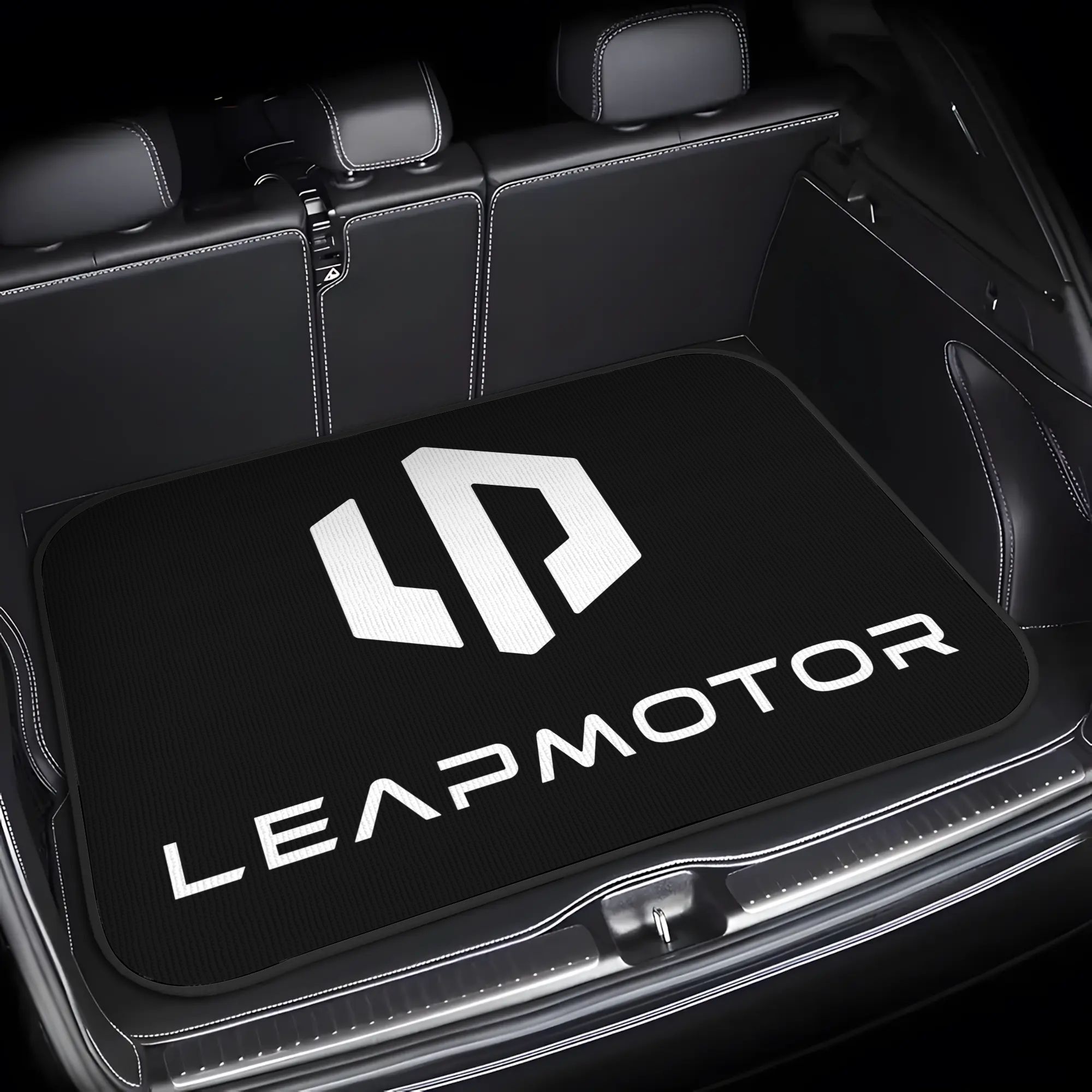TEMU 1 tappetino per bagagliaio con logo - , antiscivolo, resistente allo sbiadimento, facile da pulire, protezione cargo per , SUV e - Compatibile