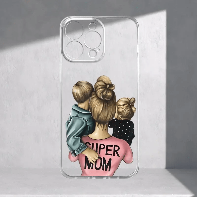 TEMU Phone Case: Transparent Tpu Full-body Shockproof Phone Case With Pattern