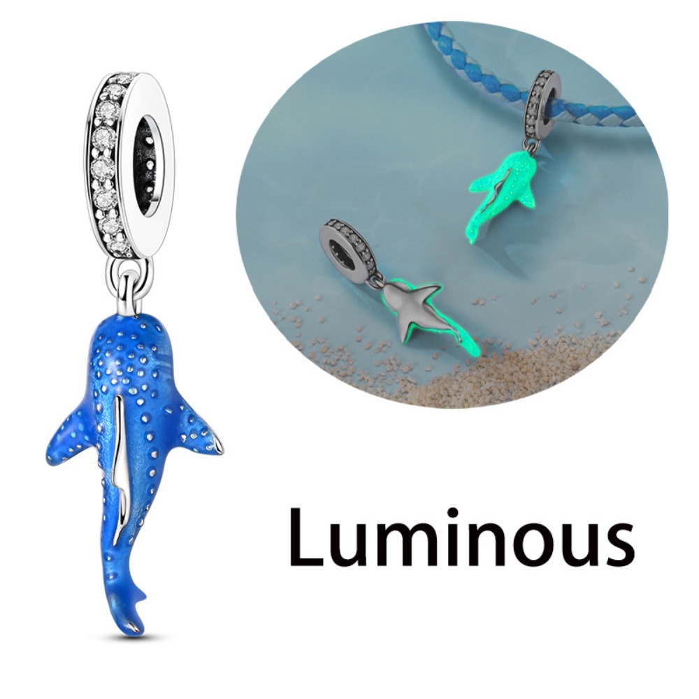 TEMU Ciondolo a forma di squalo balena , per creare braccialetti originali, gioielli da donna, idea regalo