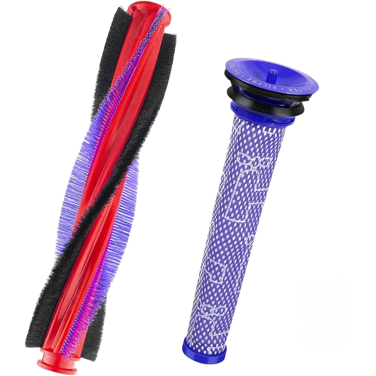 Image of Suitable For Replacing The Brush Head Of Dy V6 Sv03 Dc62 Dc58 Dc59 Sv073, Equipped With A 225mm Brush Wheel Filter And A Pre Filter Screen, Suitable For Dy Vacuum Cleaners