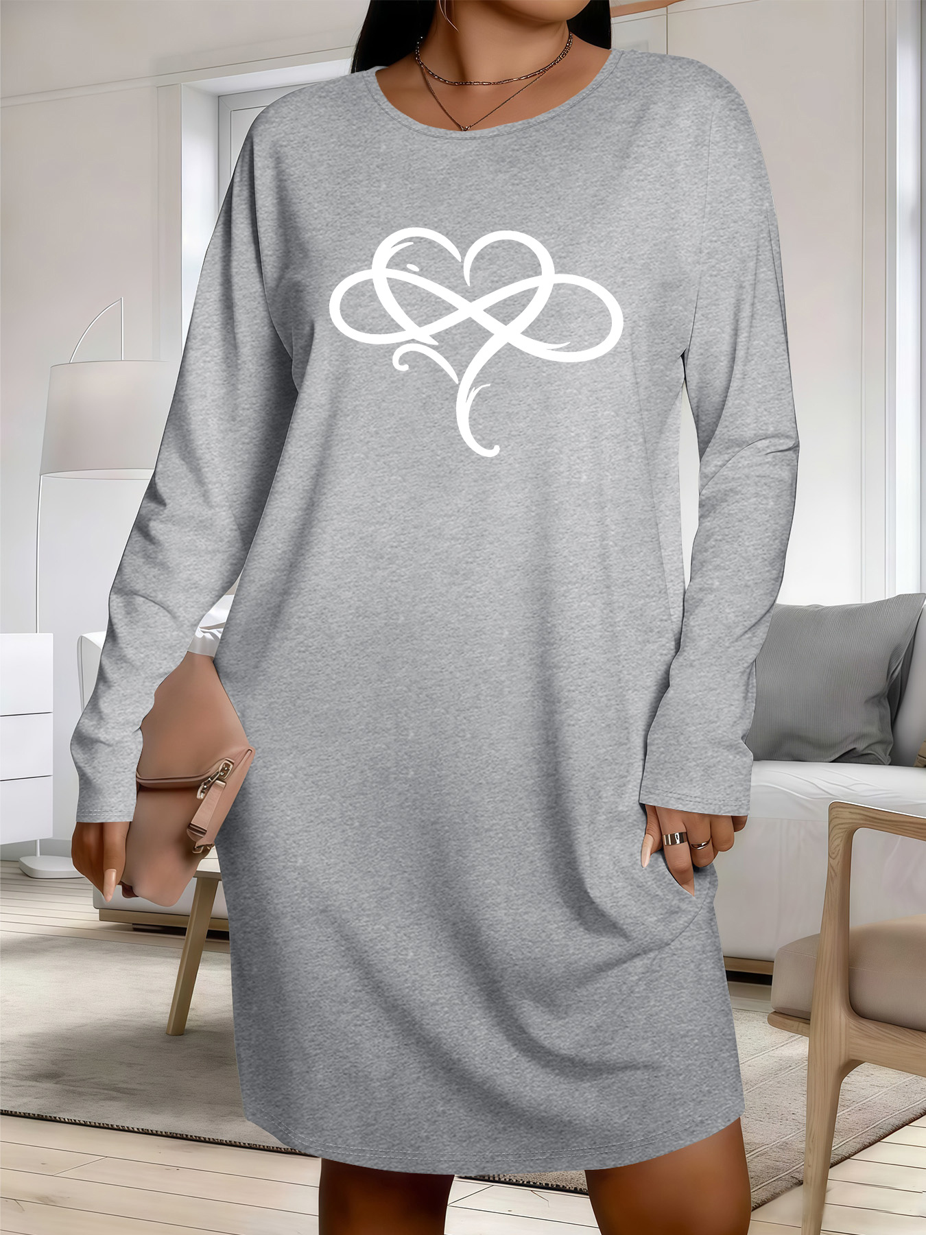 chinese dress ladies The Relaxed T-Shirt Dress in Buttersoft main image 1