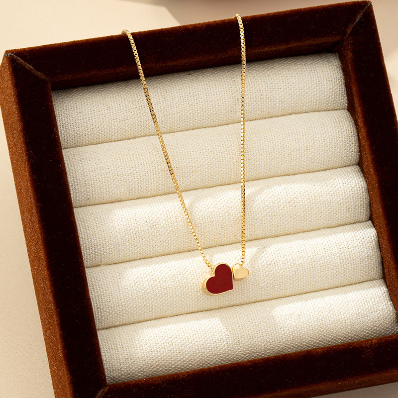 TEMU Collar de San Valentín con colgante de de metal, elegante para uso diario, un regalo exquisito para tu novia