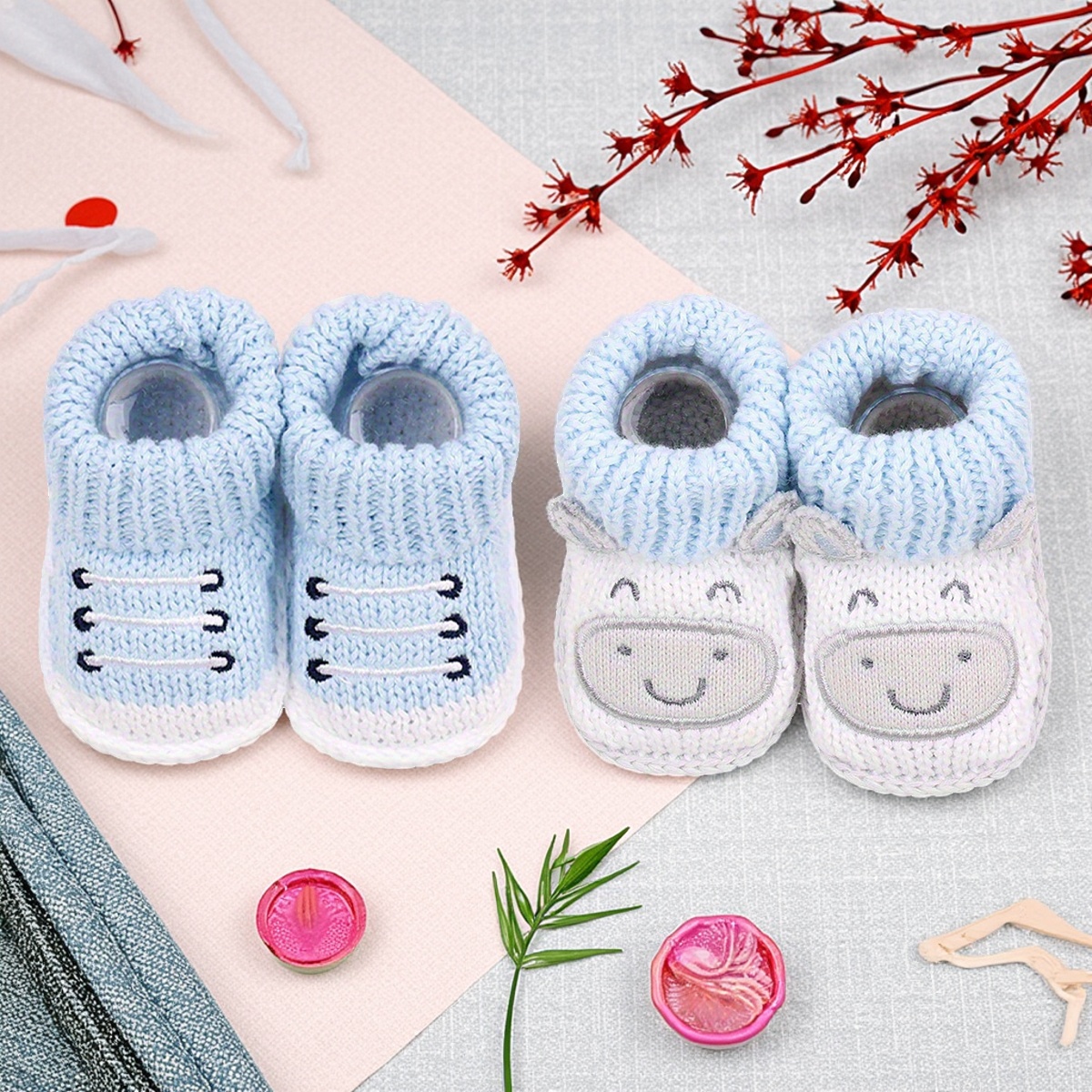 2 paar schattige berenslippers voor kinderen