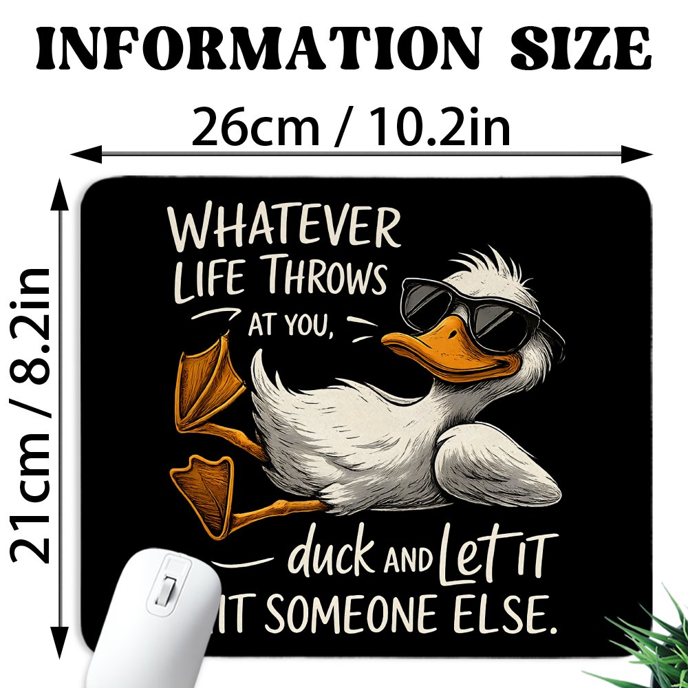 TEMU Pad Desk Mat Computer Mat 2d Flat Funny Work Mouse Pad, Square Mouse Pads For Desk, Cute Men Women Office Supplies And Accessories, Game Mouse