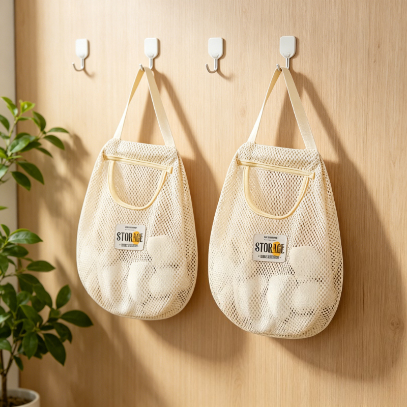 TEMU 2pcs Multi-functional Sock And Underwear Storage Hanging Bags, Wall-mounted For Wardrobes, No-drill Dormitory Storage Organizer, Small Hanging