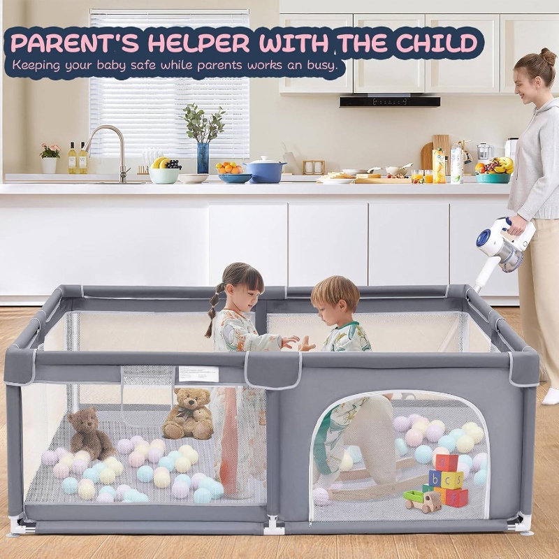 Microfiber Safety Playpen Image 2