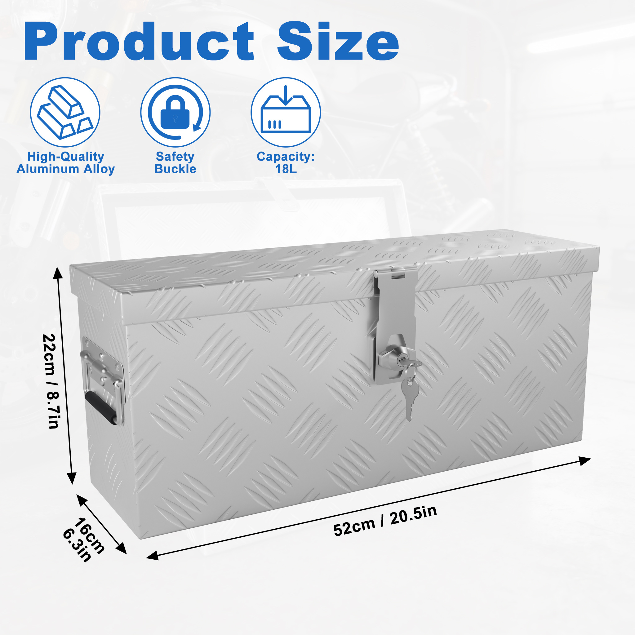 Metal Storage Container For S, Trailer Box, Lockable Box, Chest