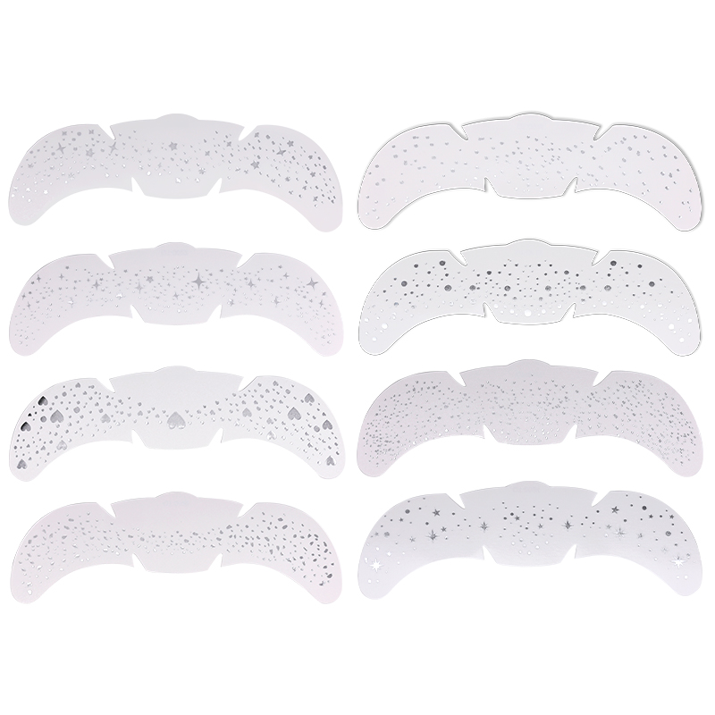 Image of 8 Sheets Silvery Freckles Stickers Heart Freckle Tattoos Stickers Waterproof Temp Tattoos With Silvery Star Heart Dot Pattern For Additions For Party Festival