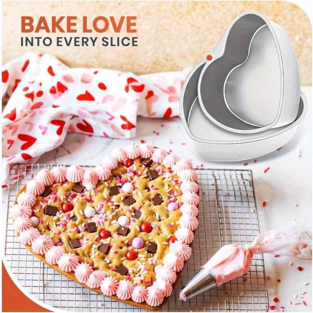 Cake Tin Baking Pan Heart Shape Silver Aluminium Heart Shape Mould