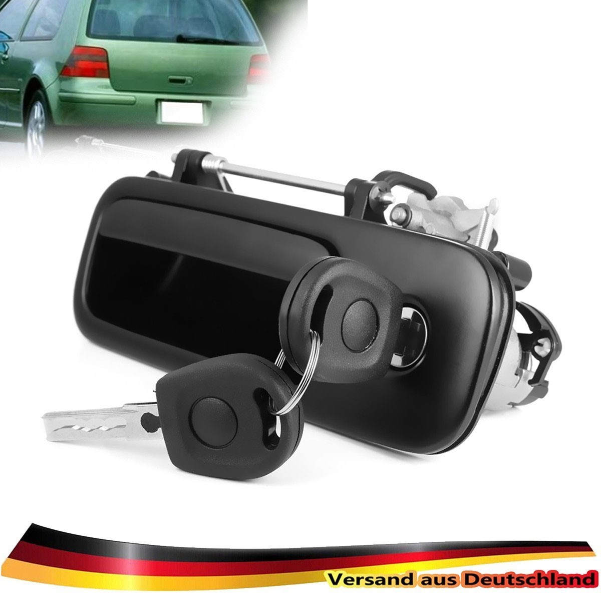For Vw Golf 4, 6n, 1j6827565b Inspection Port Handle Lock + 2 Keys