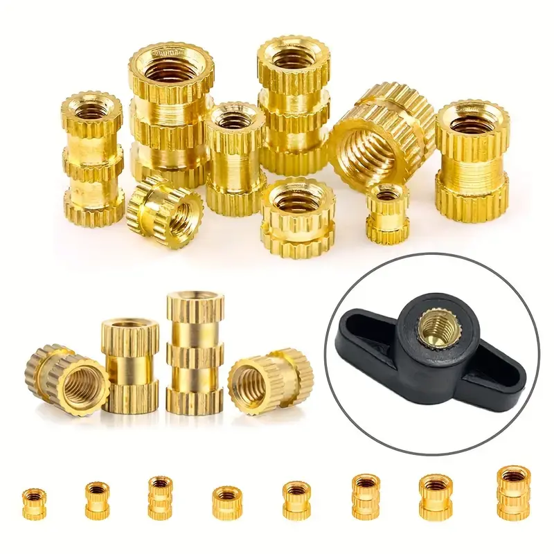 Uxcell 300pcs M2 M2.5 M3 M4 M5 M6 Metric Threaded Inserts Brass Heat Set Insert Knurled Nuts Assortment Kit 3d Printing Brass Nuts Female Threaded In Uxcell 300pcs M2 M2.5 M3 M4 M5 M6 Metric Threaded Inserts Brass Heat Set Insert Knurled Nuts Assortment Kit 3d Printing Brass Nuts Female Threaded In