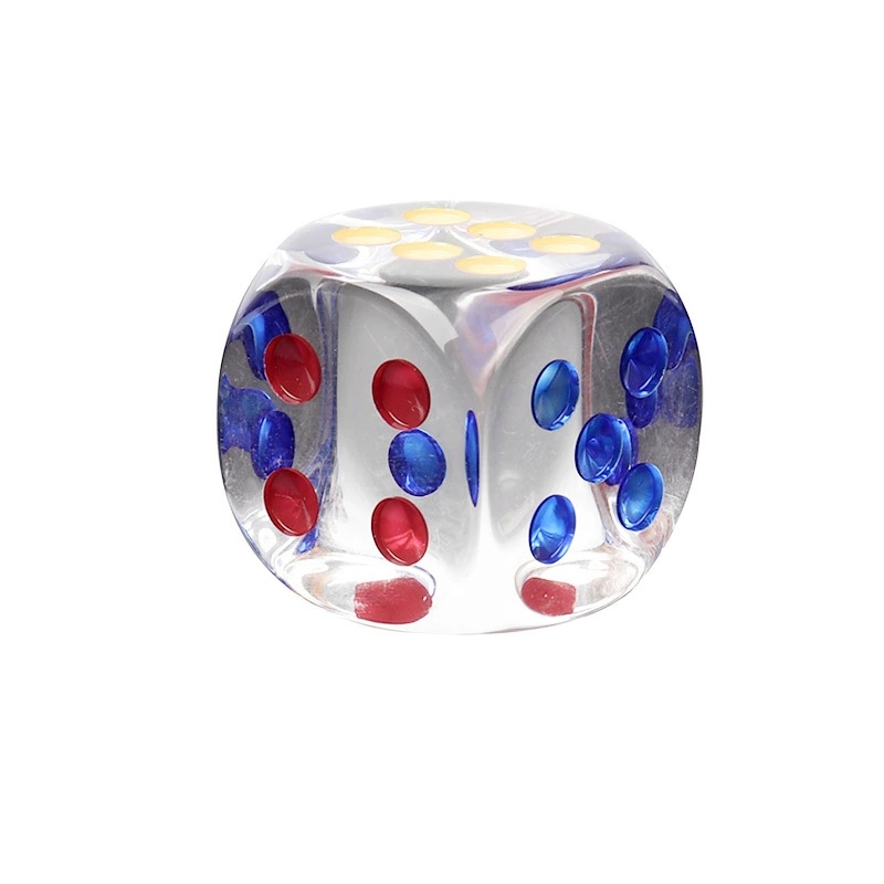 Crystal Clear Dice Points for Game Props