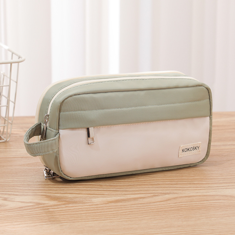 TEMU Large Capacity Multifunctional Pencil Case Compatible For & Office - Heavy-duty Spacious Desk With Pencil Holder, Marker & Eraser Storage -