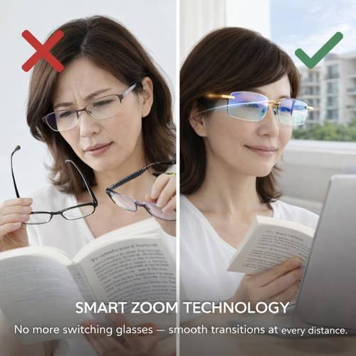 2026 adjusting glasses unisex lightweight adjustable eyewear for men and women easy everyday glasses for reading office computer travel and daily wear