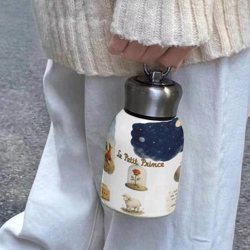 TEMU 1pc Little Prince Water Bottle Steel Vacuum Mug, For Office, Dining, Car & Outdoor Parties, Back To School Gift/ Present, Ideal For Birthday