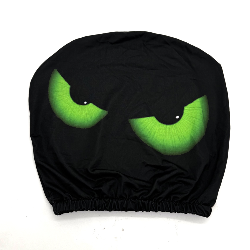 Image of Fluorescent Green Eye Car Headrest Cover, Fits High-elasticity Car Headrests, , Interior Decoration