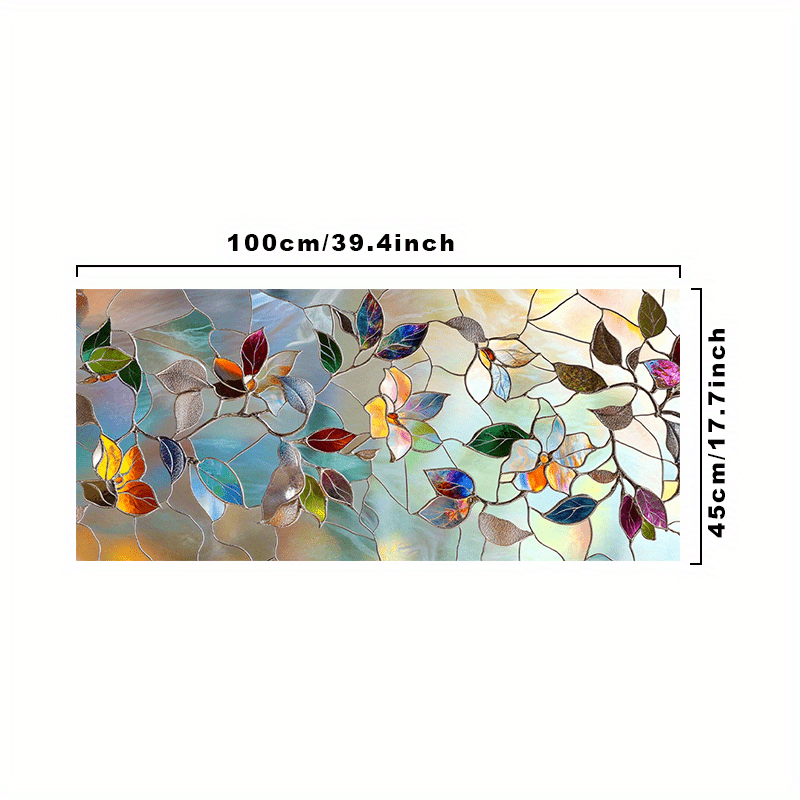 TEMU 2d Flat - 1pc 2d Flat Curtain Sticker, Suitable For Decorative Vinyl Material In Kitchens And Rooms. Electrostatic Adsorption Privacy Glass