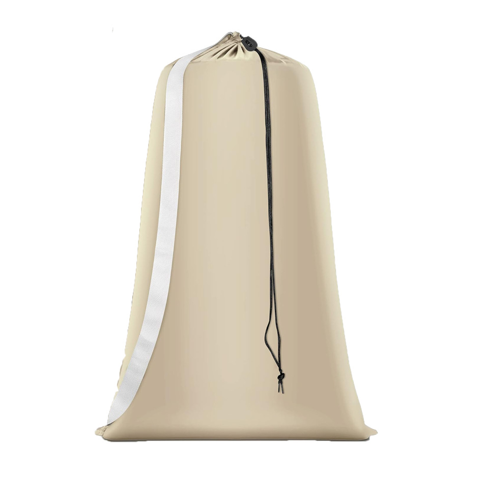 TEMU Thickened Laundry Bag 1pc Nylon Laundry Bag, With Shoulder Strap, Washable, Large Capacity Dirty Clothes Storage Bag, Drawstring Closure, Travel