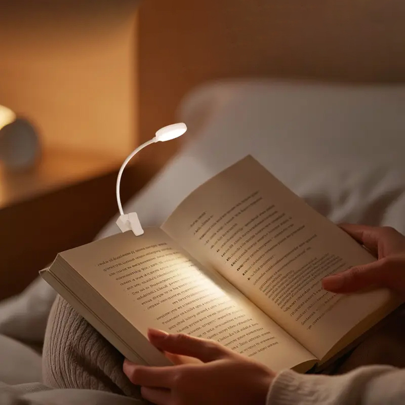 Adjustable Reading Light with 3 Modes, Compact Night Design