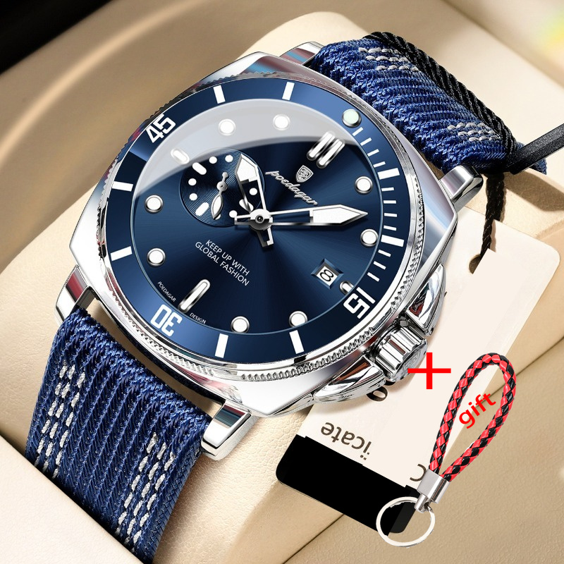 Image of Fashionable Men's Watch, Round Men's Watch, Suitable For Wearing With Casual Wear, Full Of Fashion Sense, New Year's Gift, Christmas Gift, Without Battery