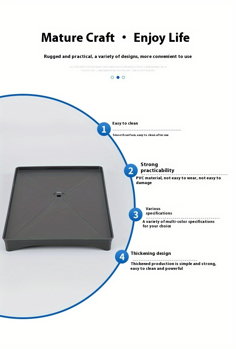 многофункциональная пластиковая кухонная сушилка для посуды с отверстием для слива воды, совместимая с сушилками для посуды, влагонепроницаемая, легкая, из материала ПП, черные детали 5