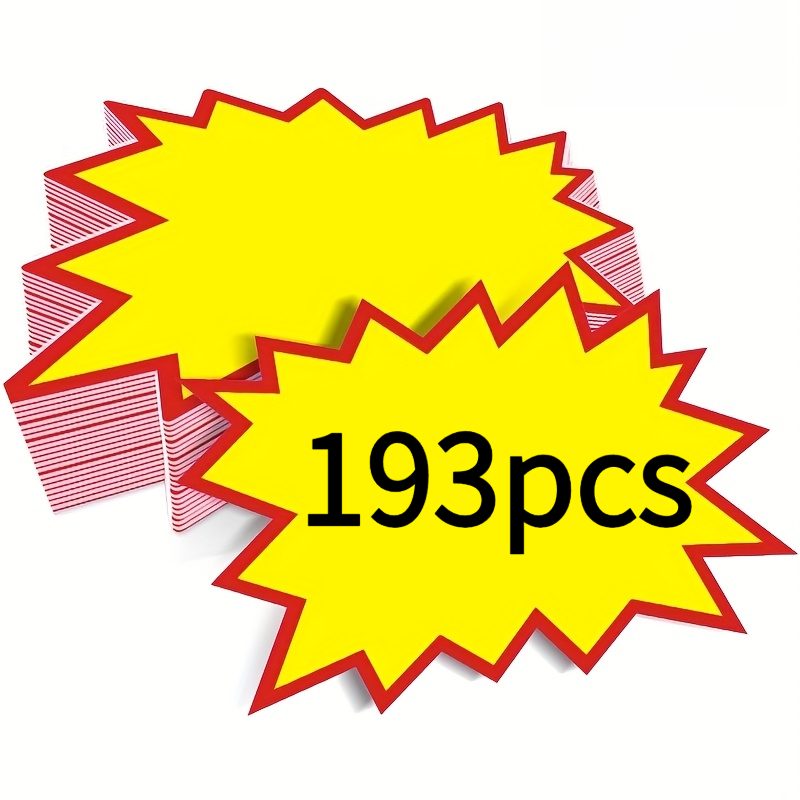 TEMU Lot de 200 Étiquettes de Prix Étoiles pour Supermarché, de Détail, Événements Festifs - Étiquettes à Détachement Rapide avec Feuilles
