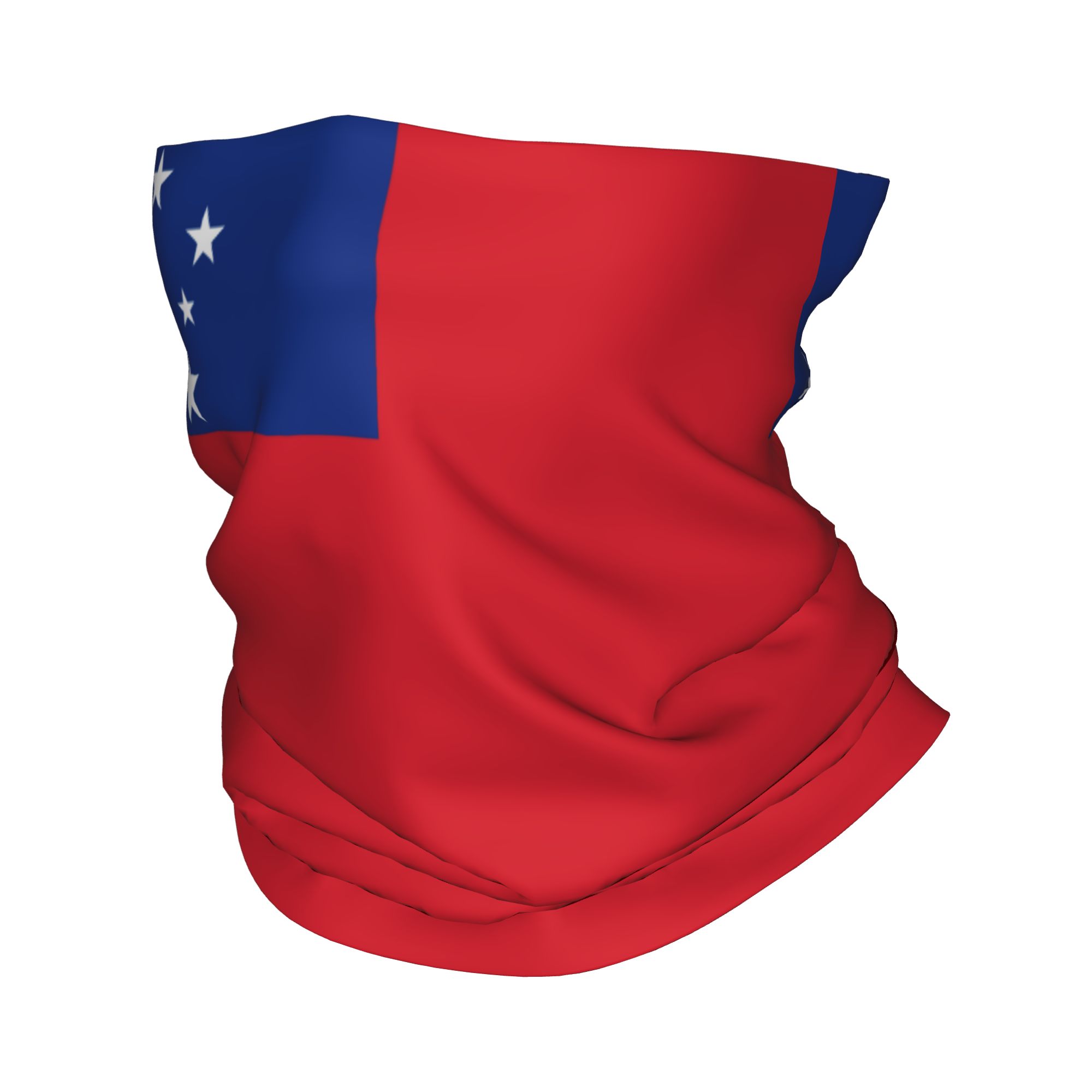 TEMU Flag Of Samoa Unisex Suitable For Outdoor Sports Such As Cycling And Running Fashion Printed Balaclava Facial Scarf Headscarf A Great Holiday
