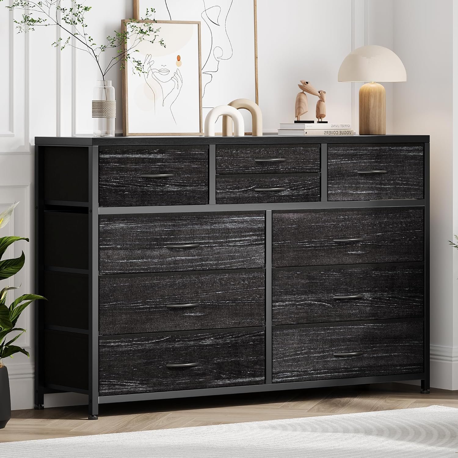 Hallway Storage Cabinet Entryway Organizer Storage Console Table Storage Organizer 10-drawer Bedroom Closet Organizer Shelf