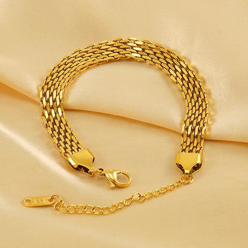 TEMU Bracelet 1 pièce pour femme en acier inoxydable, bracelet jonc hypoallergénique vintage minimaliste à texture tressée, bijou de tous résistant à