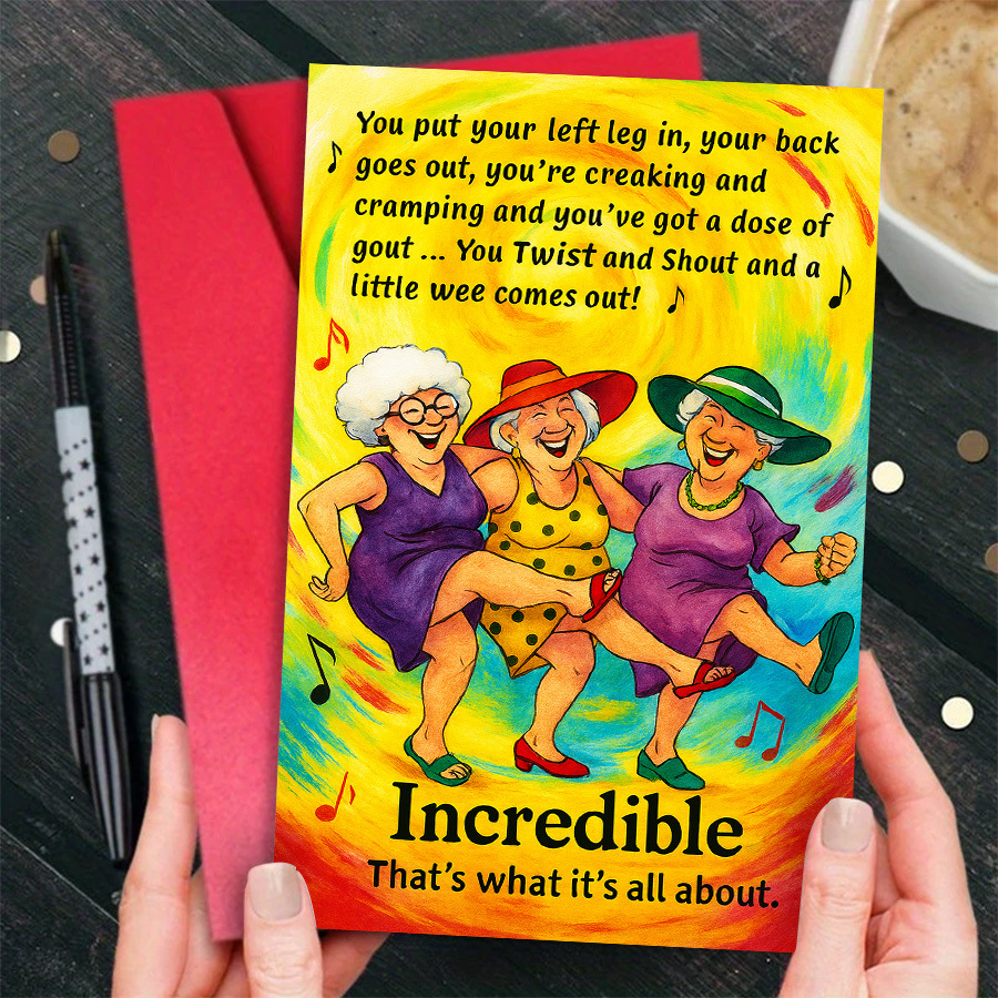 TEMU Birthday Card For Seniors, Suitable For Elderly Women And Men – Humorous Milestone Greeting Card With Milestone Age Numbers, Senior Photos, Or