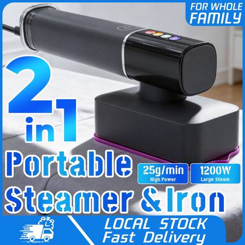 iron for clothes 2 in 1 handheld garment steamer irons 100 220v portable steam small iron for europe powerful steam 15s 110ml removable water tank