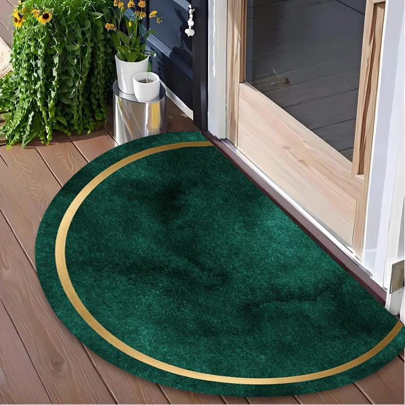 TEMU ()1pcs, Nordic Modern Green Pattern - Door Mat, Easy To Clean, Suitable For Indoor And Outdoor Use, Semi-, Suitable For Entrances, Kitchens,