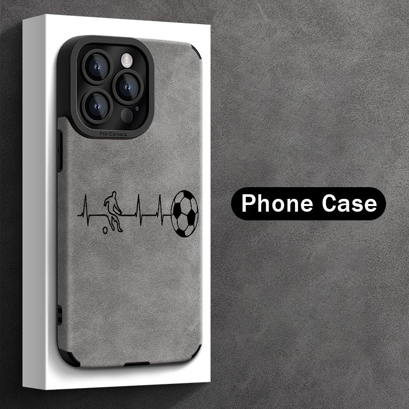TEMU Creative Football Player Design Phone Case For Iphone 16 Pro Max/15 Pro/14 Plus/13/12/11 Pro Max, Shockproof Durable, Stylish Tpu Protective
