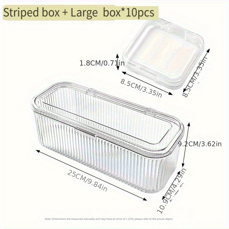 bead storage box set portable jewelry organizer   bracelets necklaces with dust proof lid ideal for storing bangles jewelry Product details 5