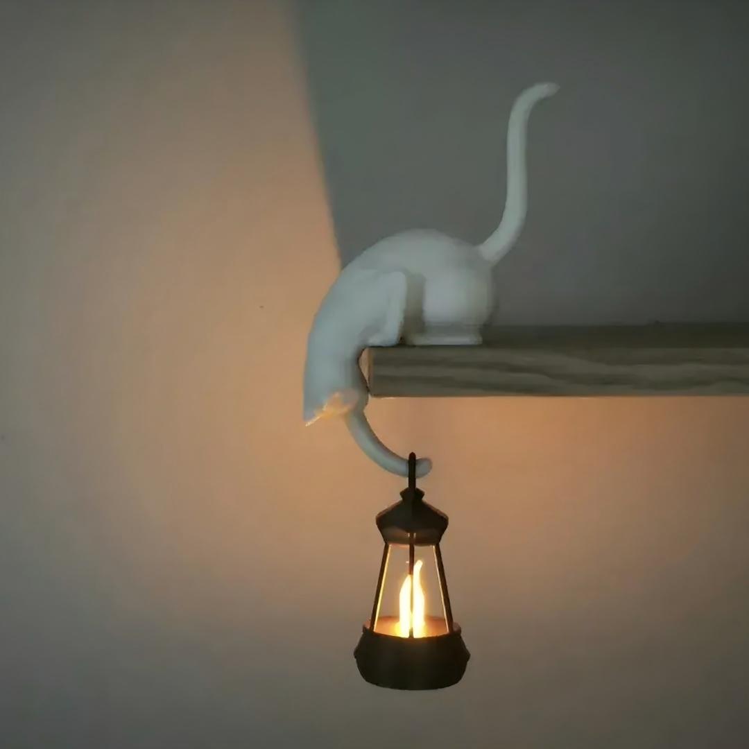 1pc Cat Inverted Hanging Ornament Hook, 1pc Cat-shaped Storage Hook With Extended. This Cat Hook Can Hang Keys, Pendants, And Other Small Items