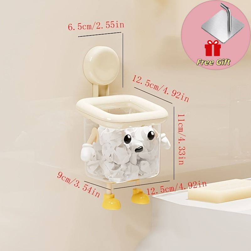 TEMU Lot de 2 pièces : 1 Porte-brosse à dents créatif et à soi- + 1 Crochet de qualité supérieure. Porte-brosse à dents créatif et à soi-, Ventouse