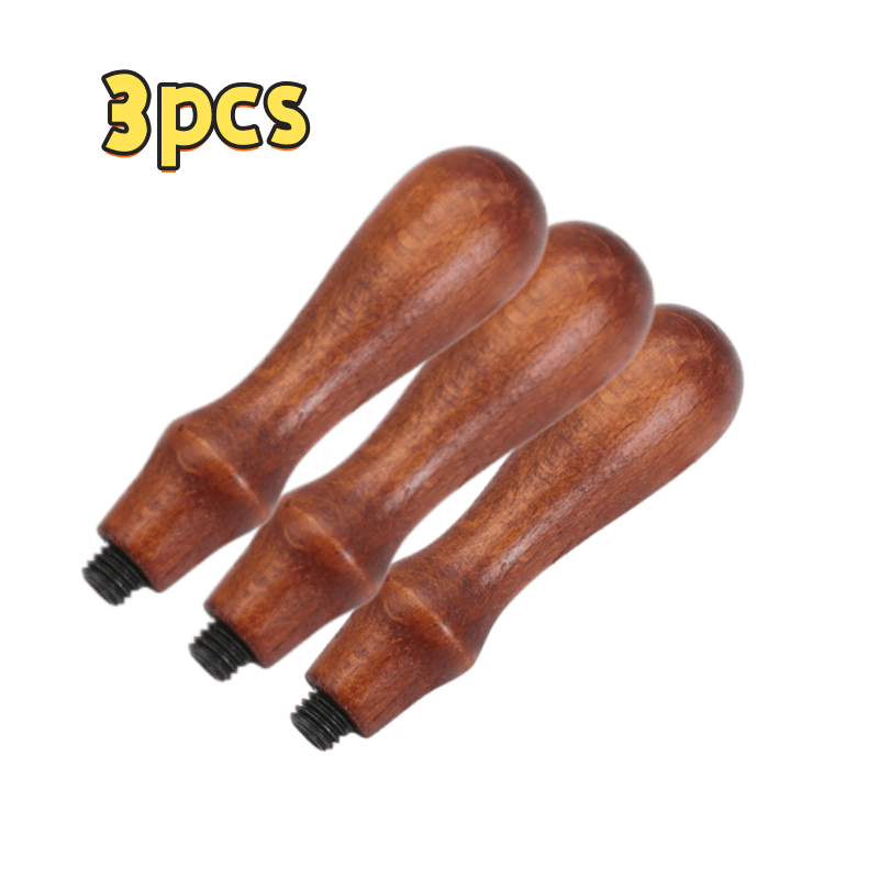TEMU 3pcs Wax Seal Stamp Handles, Wood Retro European Style Sealing Wax Tool With Wooden Grip, Durable Ergonomic Wood Handle For Wax Sealing Crafts,