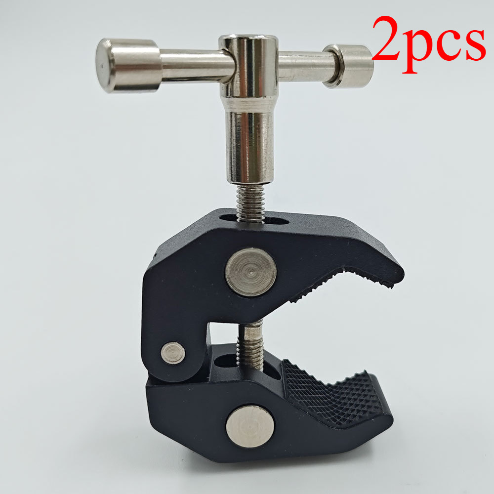 E-shop 2 Stück Leistungsstarke Klemm-Magische für Fotoausrüstung, Metallhalterung Krabbenklaue, Geeignet für Fotoausrüstung, Radfahrzeuge, Motorräder