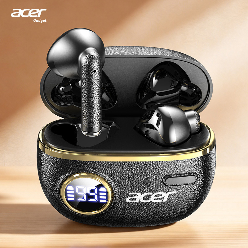 TEMU [acer 2026 New Model] Official Genuine Ohr544 Wireless In-ear Headphones With Led Display Charging Case, 14-hour Super Long Standby, Wireless