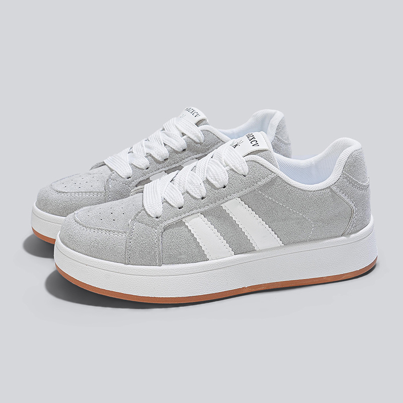 Image of Women's Couple Style Casual Sneakers, Vintage Classic Lace-up Shoes, Comfortable Breathable Trendy Versatile For Daily , Fashionable Street Style Student Shoes, Women Shoes Elegant Women Shoes Shoes