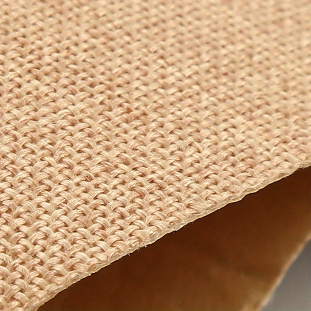 

Self-adhesive Linen Fabric Roll - 19.6"x58.3" Burlap Cloth, 100% Linen, Hand Wash Diy Crafts & Decorative Projects, Upholstery Fabric