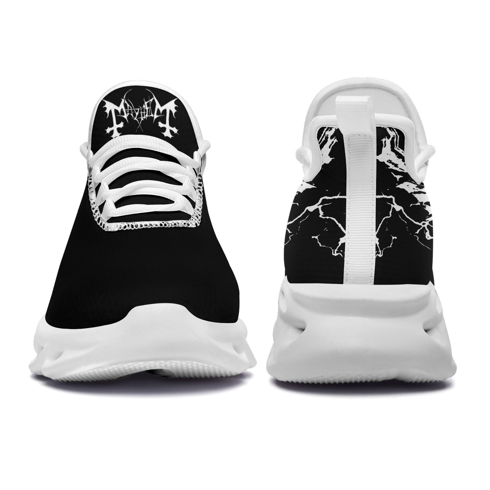 Men's Dark Cross Pattern Plus Size Sneakers, Wide Fit Shoes
