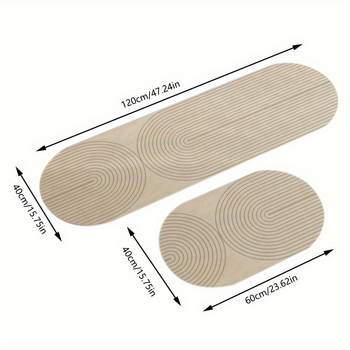 Tapis De Couloir Antidérapant 70x150 Cm Long - Tapis Cuisine Absorbant Devant Évier Vintage