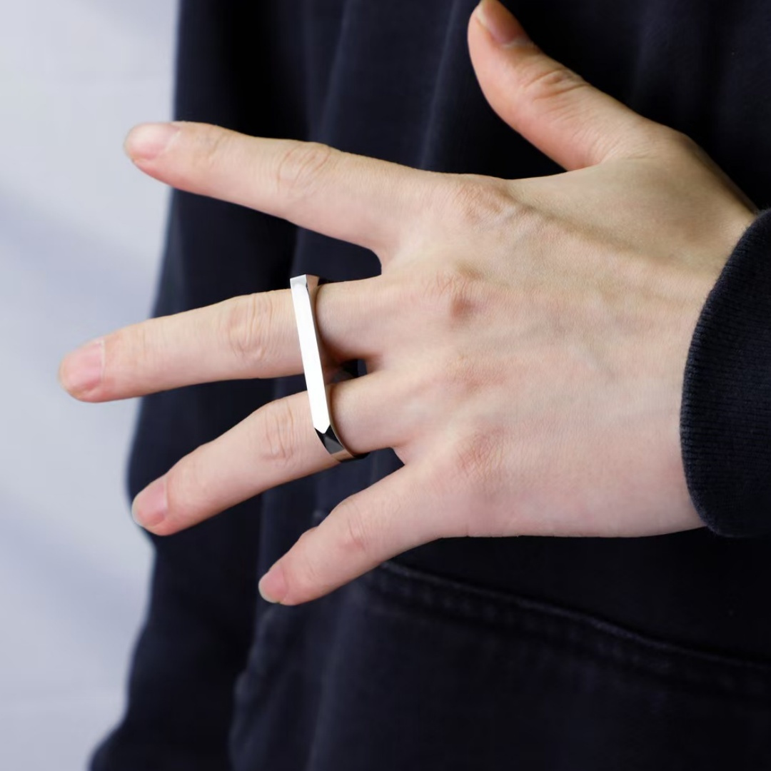 1pc Bouncy Ring, Men's And Women's Accessories Double Ring Accessories for DIY Crafts, Garden Accessories And Phone Case Decorations - Multifunctional Rings for Daily Wear And Celebrations, Phone Case Decorations