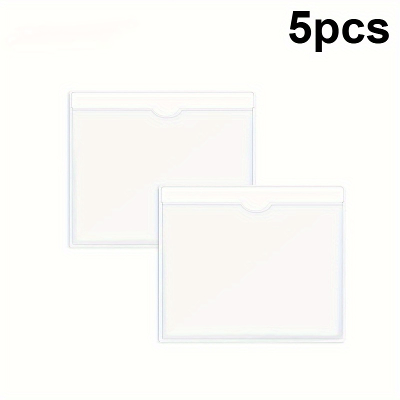 5pcs Self-adhesive Parking Permit Holders -perfect For Car Visors & Vehicle Organization, Parking Permit Holder, Visor Mounted Storage, Clear Visibility Design, Durable Storage Solution