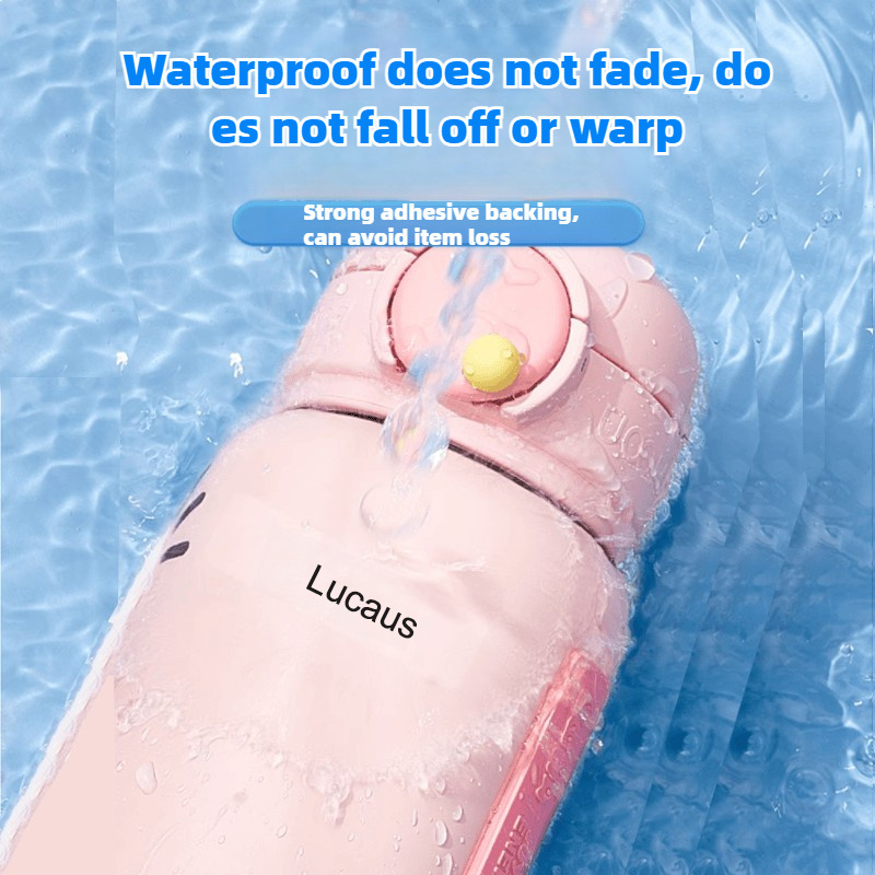 Personalized Custom Transparent Name Tags, Waterproof Material, 45-999pcs Set, Suitable for Paper Labeling, Numbering, School Supplies, Office Essentials