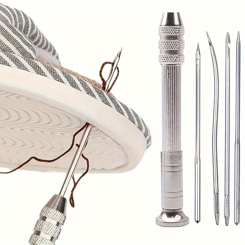 5pcs sewing kit with interchangeable needles sewing and knitting tools sewing needles suitable for diy projects and home shoe repair