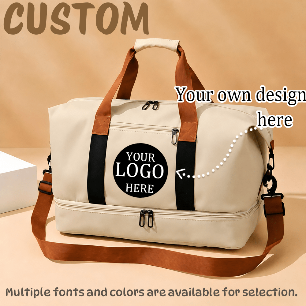 TEMU Borsa da palestra con LOGO personalizzabile - Borsa da viaggio a - Borsa fitness per esterni - Borsa da palestra a spalla a tracolla - Borsa da