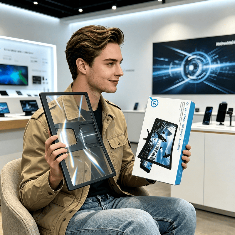 Novo izboljšan 3D kino artefakt, ki je obvezna oprema, ukrivljen podaljšek zaslona za mobilni telefon, primeren za različne mobilne telefone,