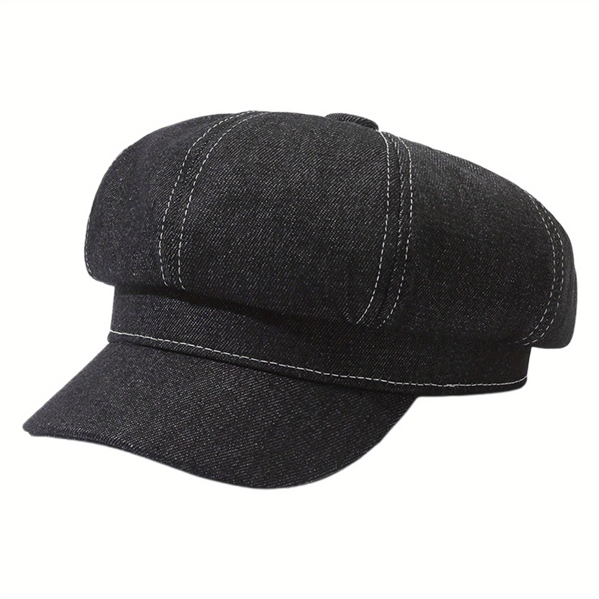 CPH BERET / 8 PANEL DENIM　 　【未開封】sizeML Women's Washed Denim Newsboy Cap Fashion Vintage 8 Panels
